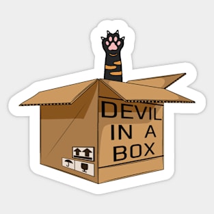 Devil in a box Sticker